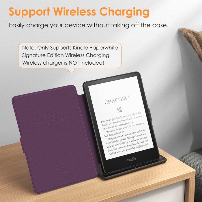 Чохол Fintie для Kindle Paperwhite 11 (2021) 6.8' (M2L3EK/M2L4EK) з авто-сон/пробудженням, фіолетовий