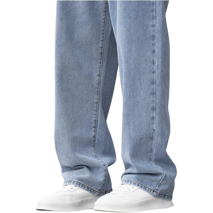 Чоловічі джинси Baggy Y2K Streetwear Vintage - вільні світло-блакитні джинси з широкою штаниною, класичний крій