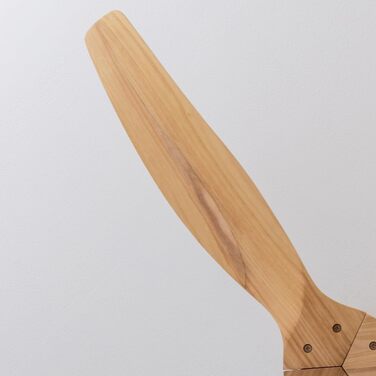 Стеляний вентилятор Cecotec EnergySilence Aero 5270 DarkWood з DC мотором, 132 см, 3 лопаті, керування, таймер, 6 швидкостей, для літа та зими, регульована висота 15 або 25 см, тихий (білий | дерево, 40W)