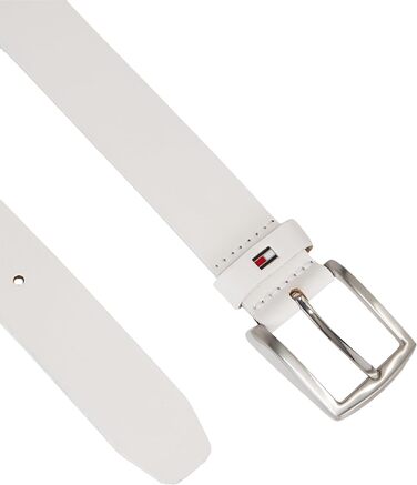 Чоловічий шкіряний ремінь Tommy Hilfiger New Denton 3.5 (85, білий)