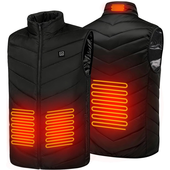 Степова жилетка Weste Daunenweste чорного кольору, розмір XXL