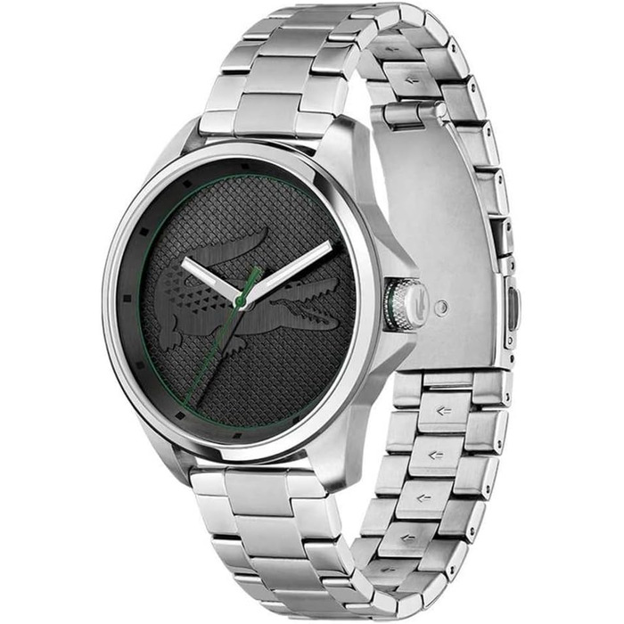 Годинник чоловічий Lacoste LE Croc Analog Quartz сріблястий браслет - 2011131