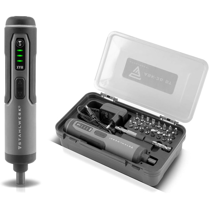 Електричний шуруповерт STAHLWERK з акумулятором 1300 mAh, USB-C, 3.6V, LED, ергономічна ручка