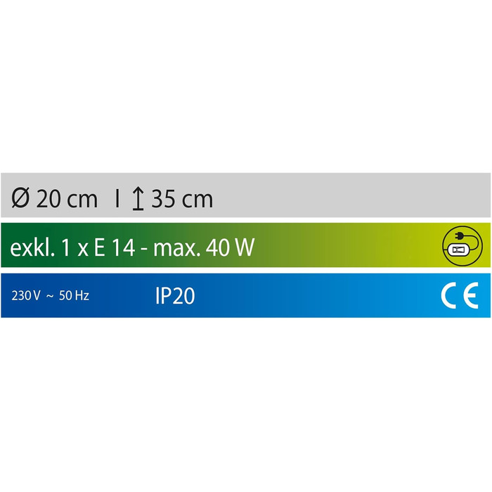 Настільна лампа Fischer & Honsel Malik: бетон з імітацією дерева, тканинний абажур, висота 35 см, діаметр 20 см