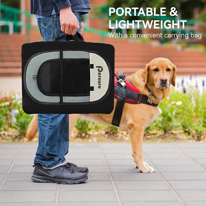 Клітка-загон для собак, цуценят та котів. Переносний загон для собак великих порід. Загон для собак в приміщенні та на вулиці. З сумкою для перенесення