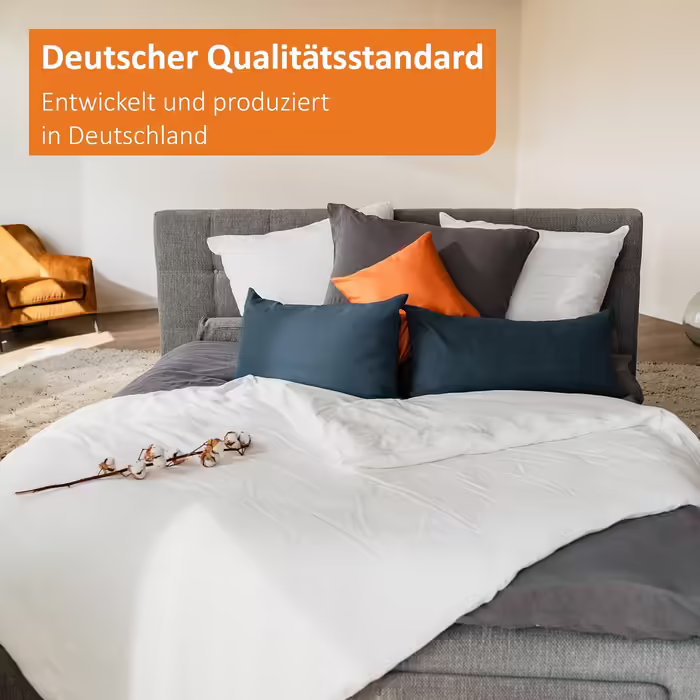 sleepling 196354 Nature Duvet Cover, Wild Silk Duvet Cover, Summer Duvet Cover, Silk Duvet Cover with 100% Wild Silk, Cover 100% Cotton, Made in Germany, Ökotex, washable at 40 degrees, 155 x 200 cm, white
