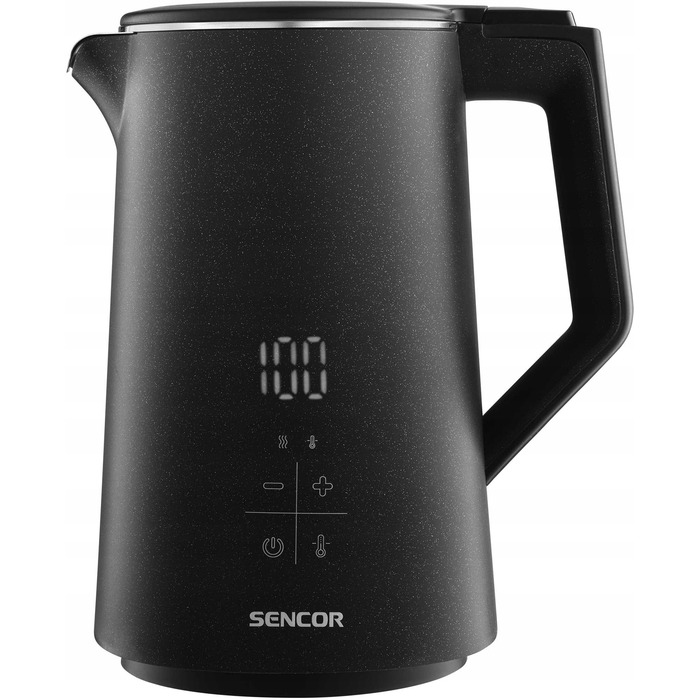 Електричний чайник Sencor SWK0600, 2200 Вт, 1.7 л, з регулюванням температури, чорний