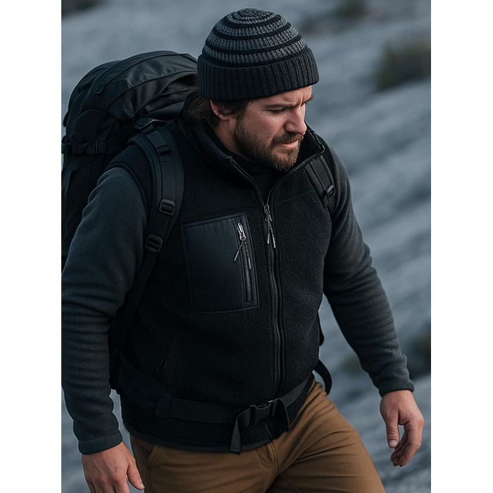 Обогрівальний жилет LABEWVI для жінок та чоловіків з акумулятором 10000mAh, USB, чорний