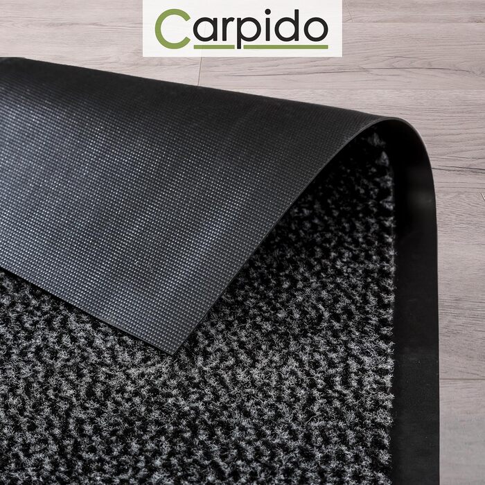 Килимок для дому Carpido 40x60 см - швидковисихаючий, антиковзаючий, сірий