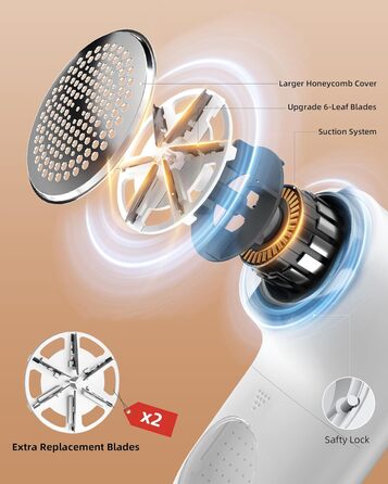 Електричний видалення ворсу для одягу - портативний бездротовий прилад для чищення одягу з LED-дисплеєм (чорний)