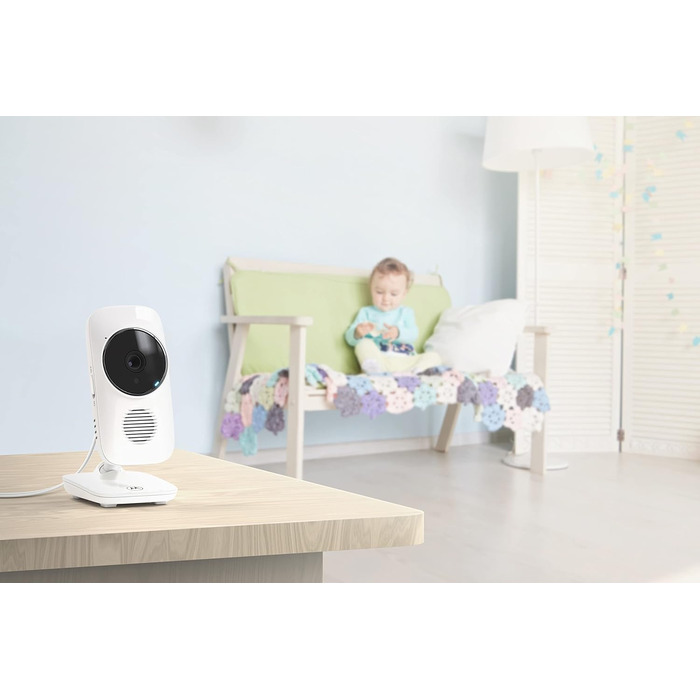 Дитячий монітор Motorola Nursery VM 483 з камерою, інфрачервоним нічним баченням та функцією двостороннього зв'язку