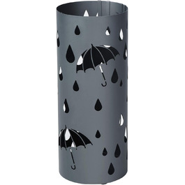 SONGMICS Umbrella Stand - White & Anthracite - 49 x 19.5 cm