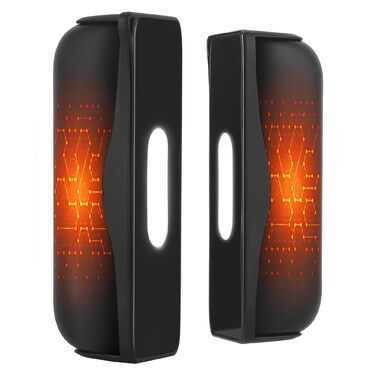 Електричний грілка для рук Citybee 10000 mAh з магнітною підключенням (2 шт.) - портативний нагрівач з підсвічуванням, 3 режими, до 55°C - для кемпінгу, туризму, активного відпочинку