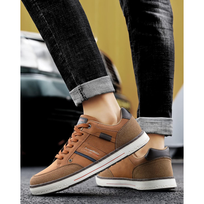 ARRIGO BELLO Кросівки чоловічі для активного відпочинку, спорту та прогулянок. Розміри 41-46 (44 EU), колір: коричневий (C1)