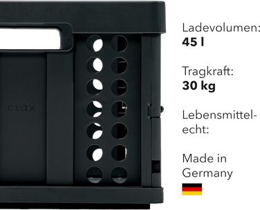 Clax® Faltbox | Basket | Box | black