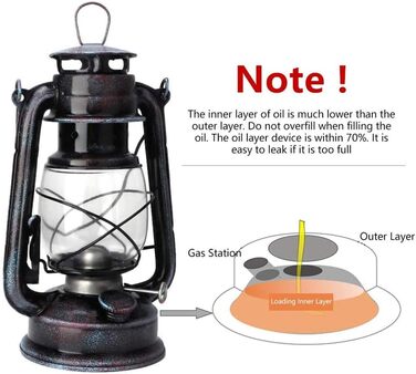 Ретро гасова лампа POFET, червона, класична настільна ліхтарня для дому, саду, кемпінгу, антимоскітна, цитронелова олія