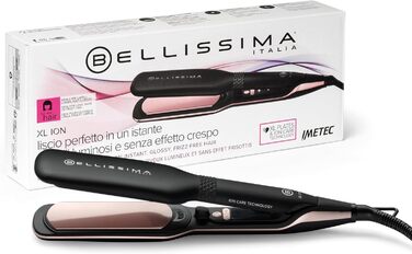 Випрямляч для волосся Bellissima XL ION з іонізацією, широкі пластини, кераміко-кератинове покриття, 5 температур (150-230°C), швидкий нагрів, 1.8 м кабелю