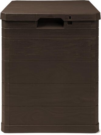 Скриня для зберігання Ondis24 Madera Mini 90л, дерев'яна текстура, з замком, коричнева