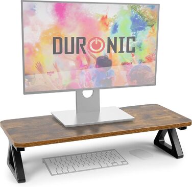 Підставка для монітора Duronic DM06-1, 62 x 30 см, підставка на стіл, підняття екрану, платформа для двох моніторів, вантажопідйомність 10 кг