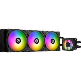 ENERMAX LIQMAXFLO 420 - Система водяного охолодження CPU з RGB підсвічуванням (LGA 1700, 1200, AM5, AM4)