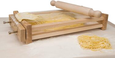 Нарізувач для макаронів 'Chitarra' з качалкою 32 см, ручний пристрій для домашньої пасти