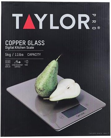 Кухонні ваги Taylor Pro Digital, рожеве золото, 5 кг, з функцією тарування