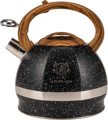 Чайник-заварник Karl Hausmann Induktion 3L з автоматичним свистком, нержавіюча сталь, для всіх типів плит