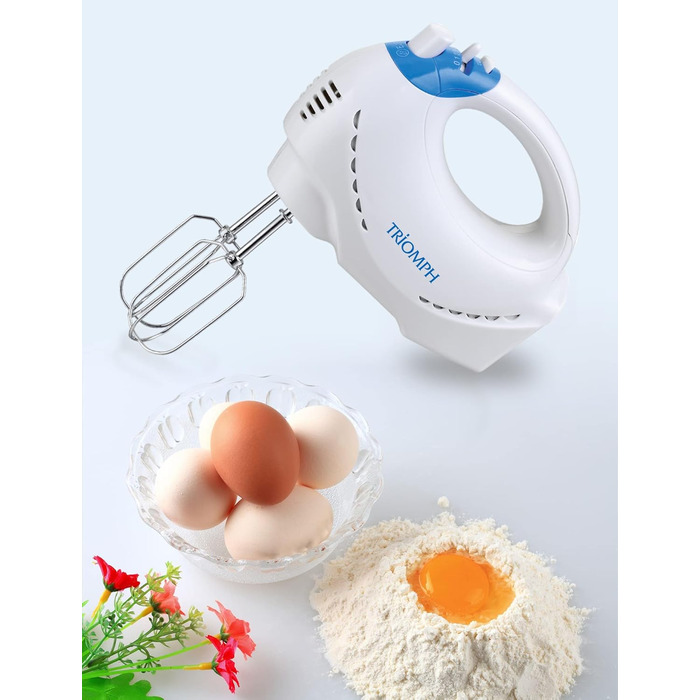 Ручний міксер Triomph ETF2121 білий/блакитний, 18 x 5 x 28 см