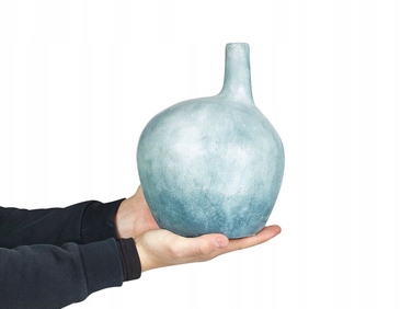 Декоративна керамічна ваза BENTONG, 26 см, блакитна