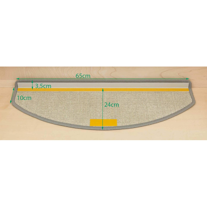 Kettelservice-Metzker Rambo Step Mats in a 15-Piece Value Set, Half-Round, Bordeaux
