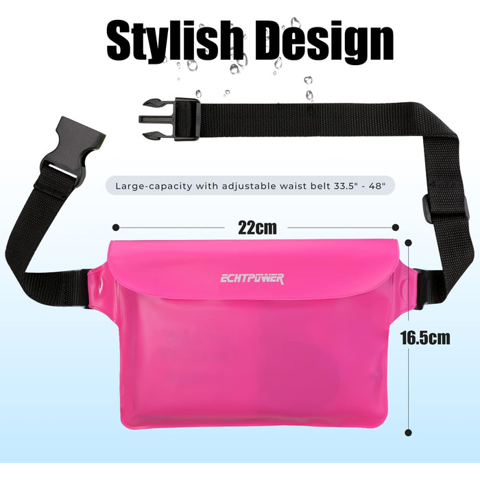 Накидка для шиї ECHTPower WPD-wasserdicht: водонепроникна, унісекс, рожево-чорна