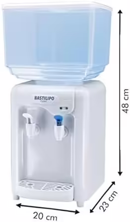 BASTILIPO Cold Water Dispenser, 7 L, Temperature Cooling Deposit System between 8 – 15 °C, 65 W, White