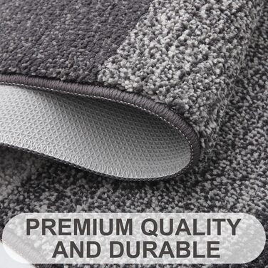 Килимок для дому Homaxy, неслизький, машинного прання, міцний, поглинаючий, для собак, вхідних дверей (43 x 76 см, 60x90 см, сірий)