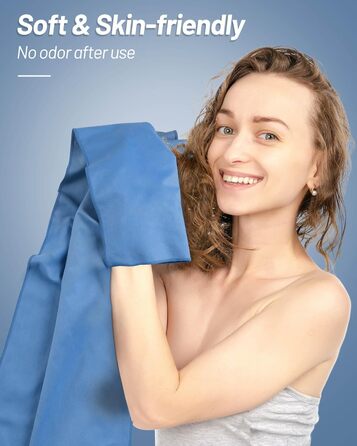 Набір рушників з мікрофібри GZXYA (3 шт.): великий (180x60 см) + 2 маленьких (80x40 см), швидковисихаючі, для спорту та відпочинку