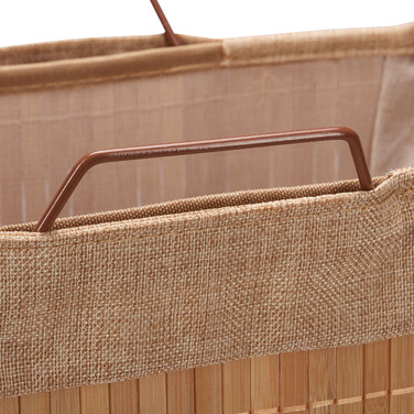 Relaxdays Laundry Basket Bamboo with Frame
