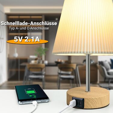 Торшер настільний з кабелем, торшер сенсорний, регульована яскравість, 3 режими, настільна лампа для робочого столу, мінімалістична, для спальні, вітальні, подарунок (конус A+C-1 шт)