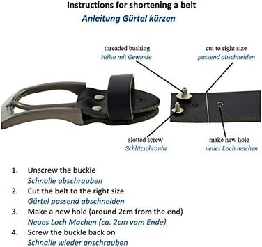 Чоловічий шкіряний ремінь Volmer® з натуральної шкіри буйвола, ширина 38 мм, колір коричневий, регульований, #Br007-02, обхват поясу 95 см, загальна довжина 110 см