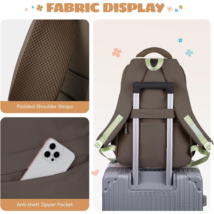 Шкільний рюкзак для дівчинки-підлітка 2025, для школи, гімназії, старшої школи, водонепроникний, для ноутбука 15.6