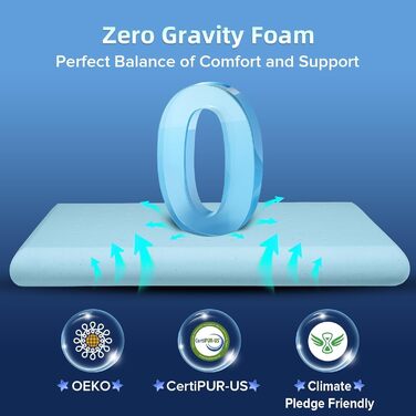 Подушка для сну SUPA MODERN Ultra Thin 40x60 см: ортопедична, з ефектом пам'яті, для сну на животі та спині, охолоджуюча, низька (2.25 см)