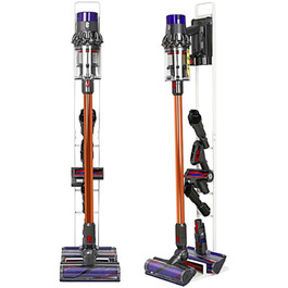 Підставка для пилососів Dyson: Organizer та кріплення для Dyson Gen5, V15s, V15, V12 Slim, V11, V10, V8, V7, V6, DC30, DC35 (білий)
