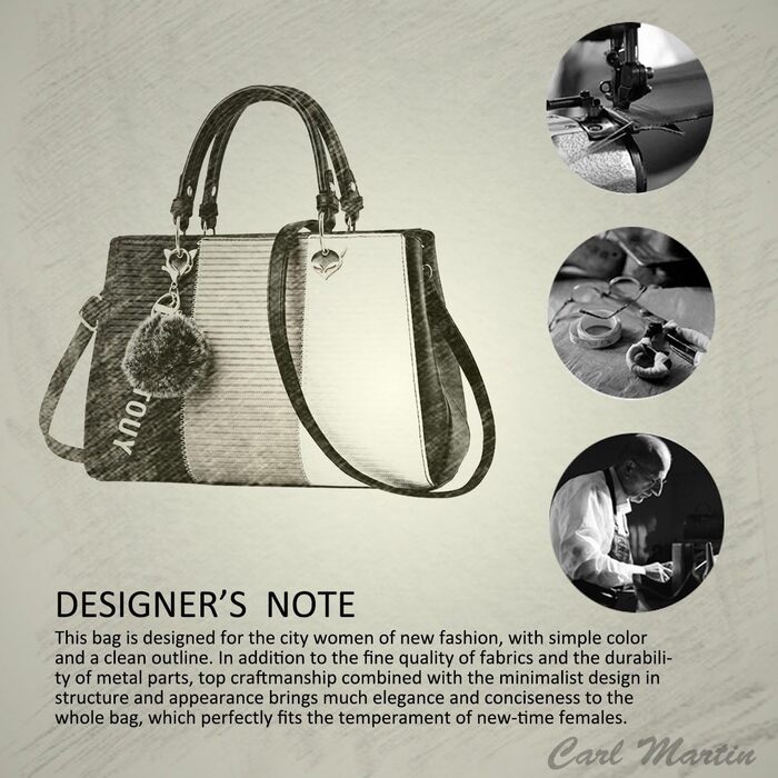 Сумка жіноча NICOLE & DORIS 2025 шкіряна чорна з пухнастим помпоном та знімним ремінцем через плече