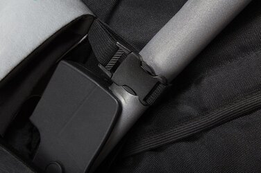 Дитяча термоактивна софтшелл-ковдра ByBoom 70x100 см, чорна/фуксія, для візка, весна-осінь