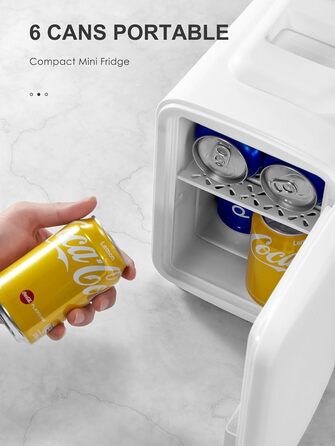 Reemix 4L Mini Fridge - Portable Cooler & Warmer for Beauty, Drinks & Snacks