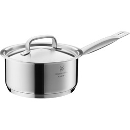 Каструля WMF Gourmet Plus 16 см з нержавіючої сталі Cromargan з металевим кришкою, 1,4 л, для індукційних плит, з внутрішньою шкалою