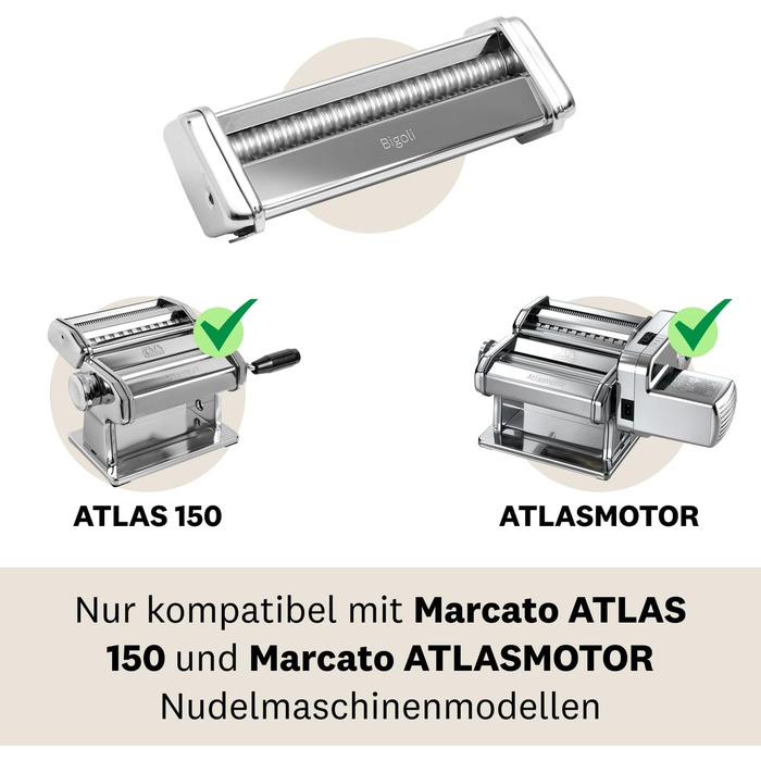 Насадка для пасти Marcato Atlas Lasagnette, сталь, срібляста, 23x20x16 см