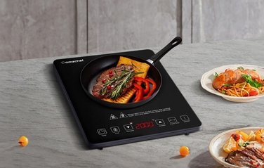 Індукційна плита AMZCHEF на 1 конфорку, 2000 Вт, туристична електроплитка