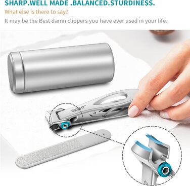 Набір для манікюру та педикюру SZQHT для товстих та врослих нігтів, срібний