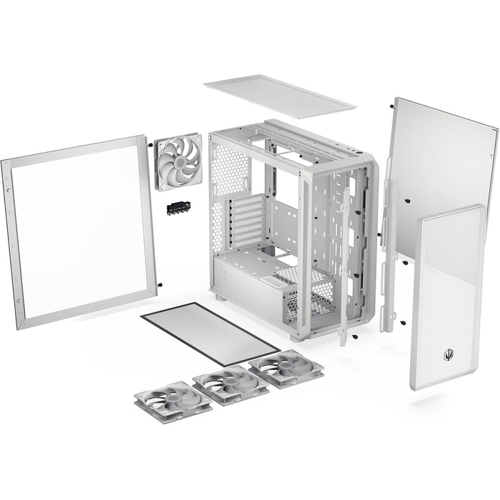 Корпус для ПК Endorfy Arx 700 White ARGB, ATX, загартоване скло, білий