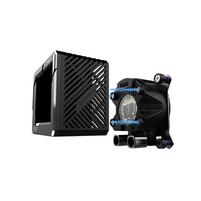 Система рідкого охолодження AIO TCOMAS LG700 PRO 360, 3200RPM, 3x120мм, Intel/AMD, Чорна