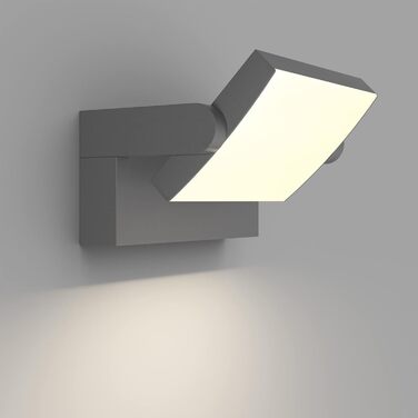 Klighten LED вуличне освітлення: водонепроникна настінна лампа з поворотним LED-панелем, 1500 люмен, 3000K (тепле біле світло) для саду, тераси, внутрішнього використання.